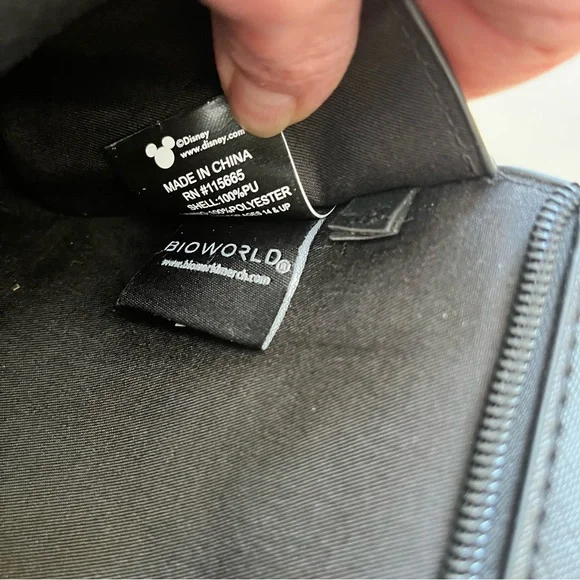 Disney Black Wristlet Clutch with Red & White Minnie and Mickey Graphic - Picture 12 of 13